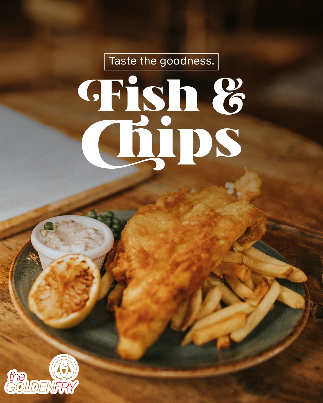 Fish and chips served at Golden Fry Bathgate  